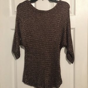 🔥Vince Metallic Knit Sweater Top